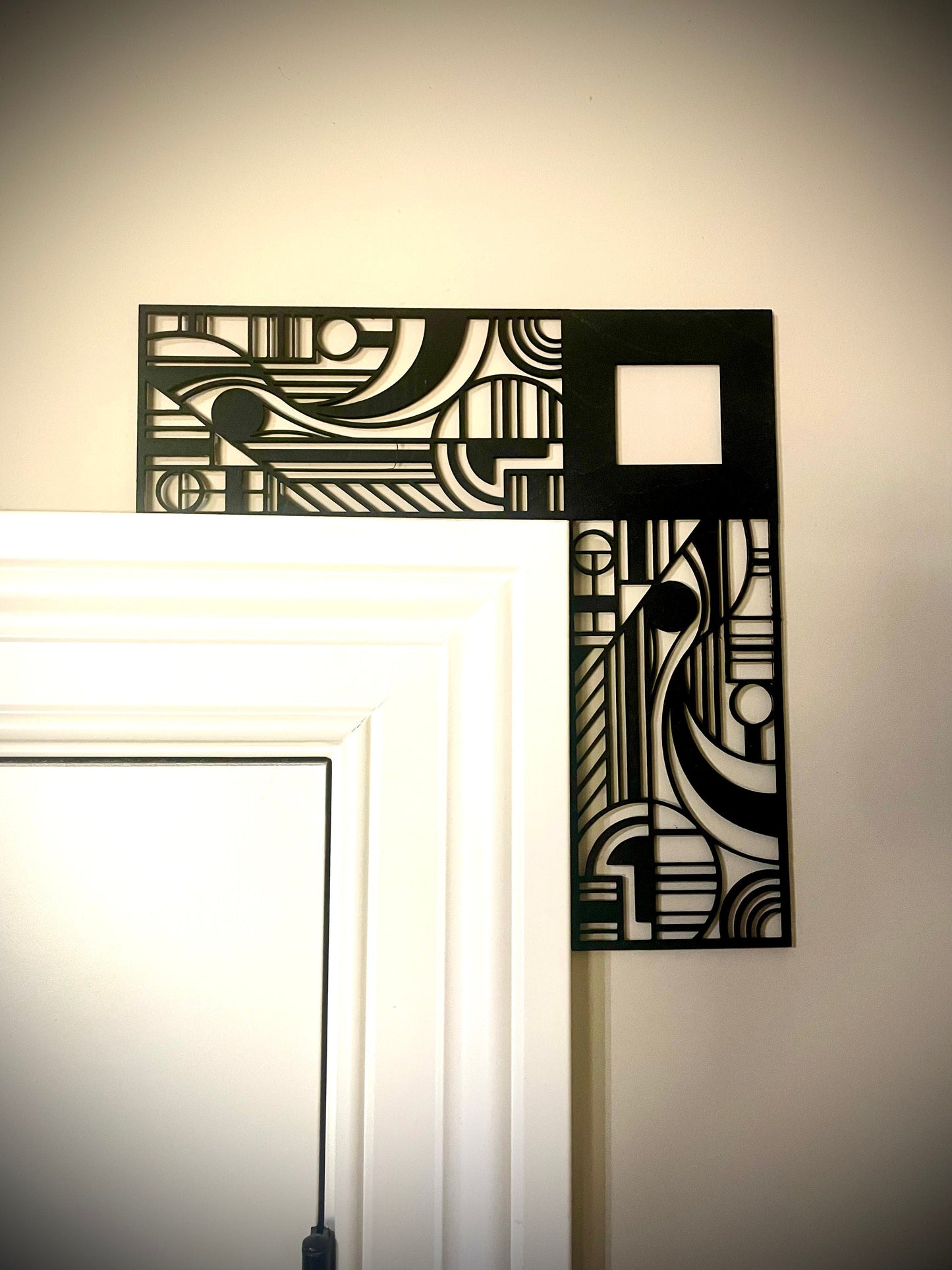 Boho Modern Art Deco Art Deco window and door corner accent / trim (set of 2) available in multiple sizes and finishes