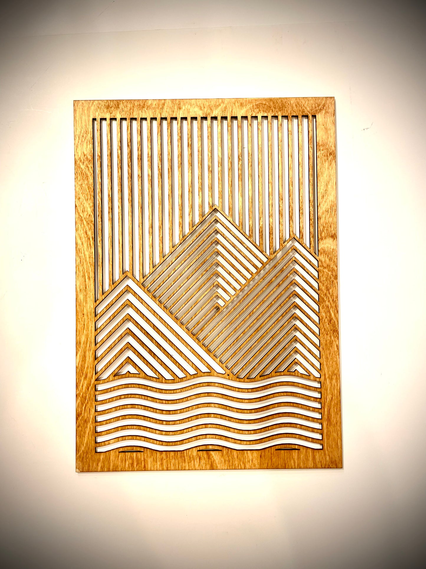 Boho Modern Lake Life Landscape Wood Wall Art | Man in Boat | 2-Panel Set | Multiple Sizes & Finishes