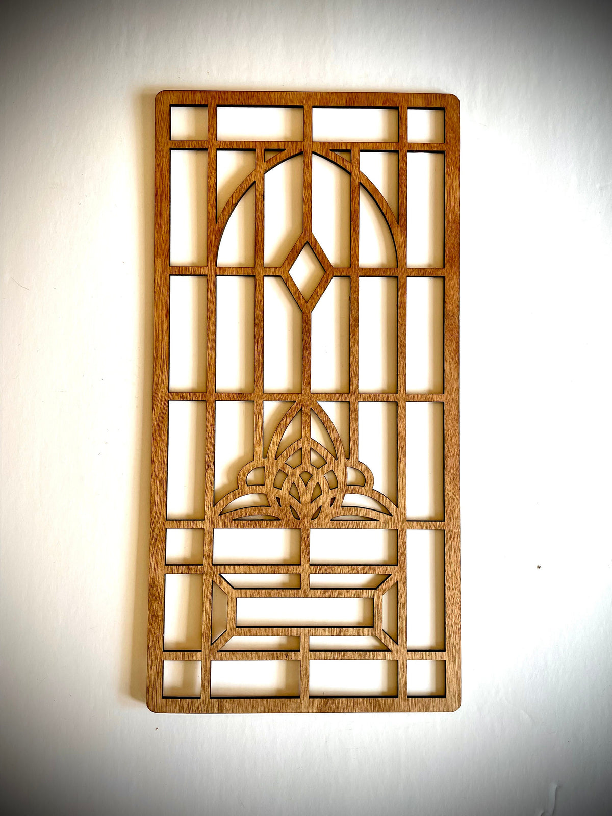 Boho Modern Art Nouveau Geometry Wood Wall Art | 4-Panel Set | Multiple Sizes & Finishes | Set A