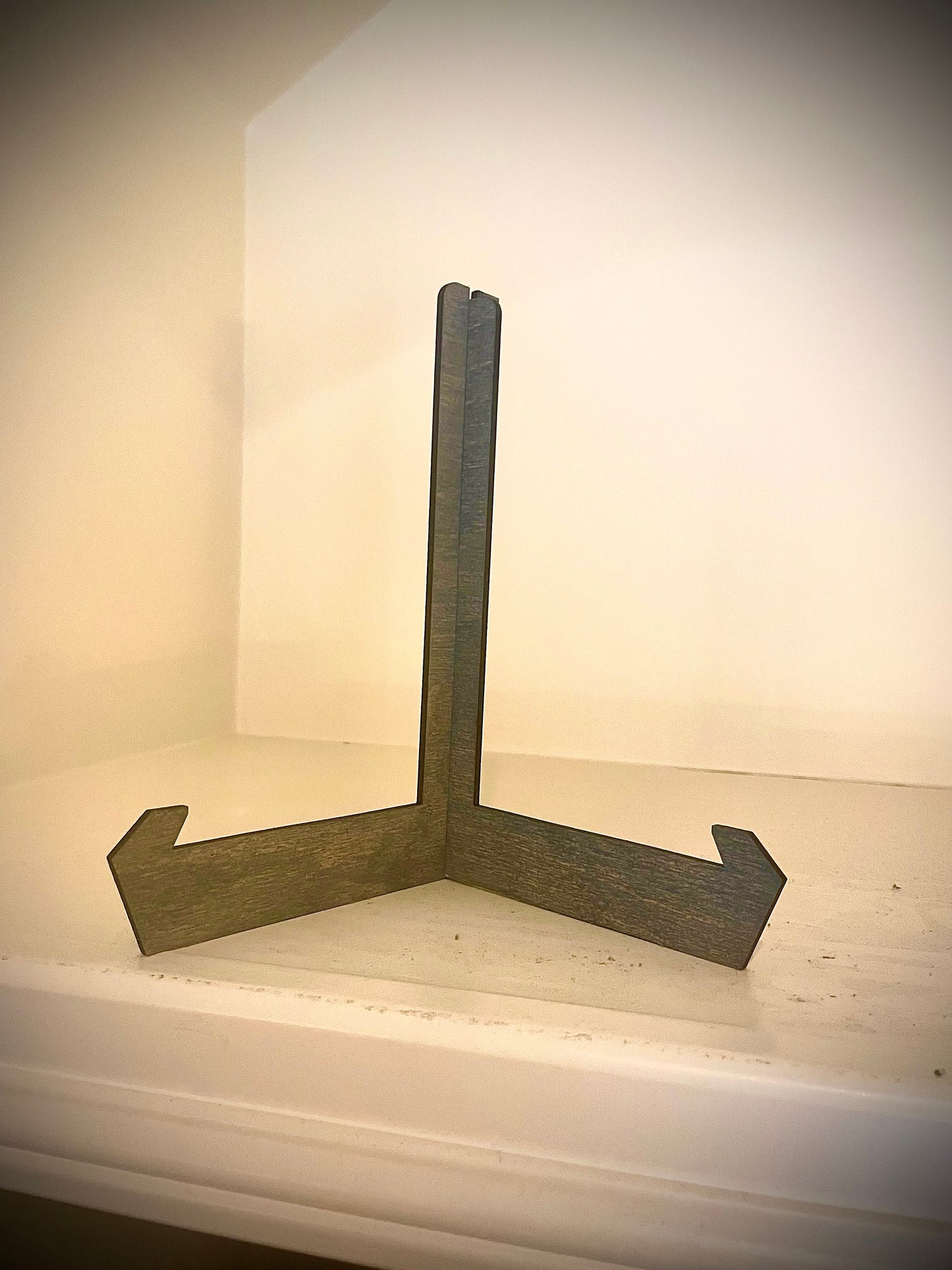 Wide Stance Wood Display Easel | Art, Photo & Plate Stand | 5 Sizes, 12 Finishes