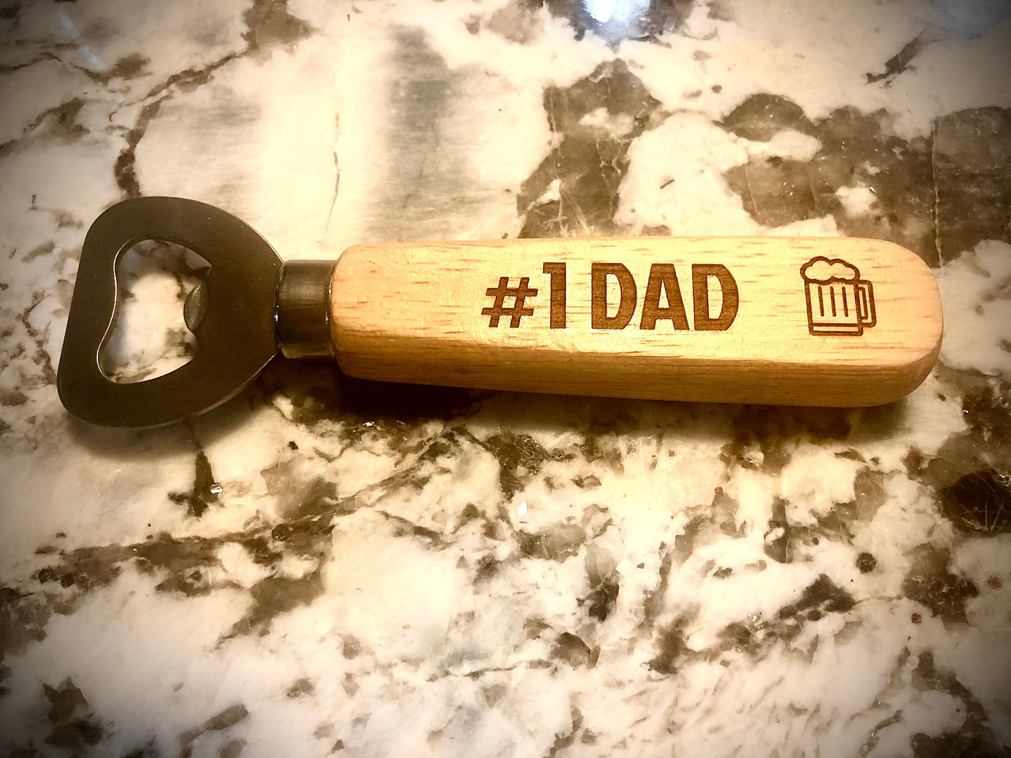 Custom Engraved Wood Bottle Opener | Personalized Bar Gift