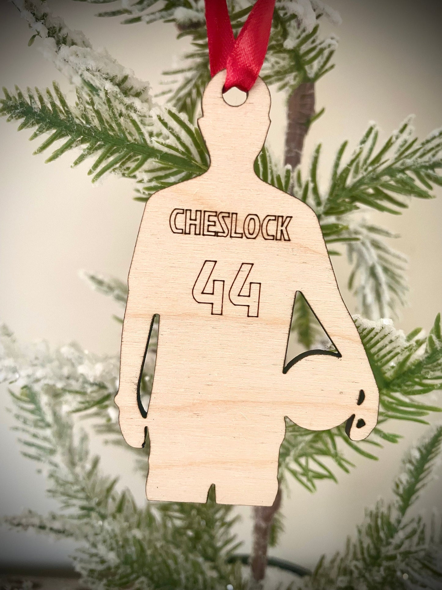 Basketball Player Personalized Wood Ornament & Gift Tag | Jersey Name & Number | Basketball Gift | Coach Gift