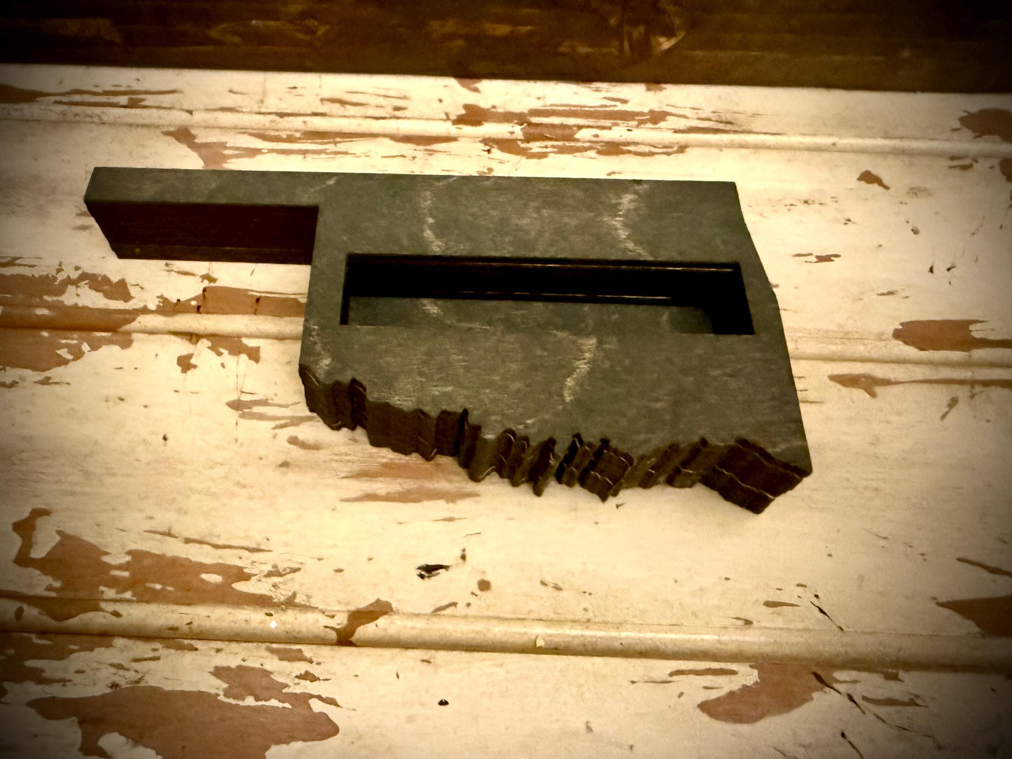Oklahoma Wood Business Card Holder | 12 Finishes | Office Gift
