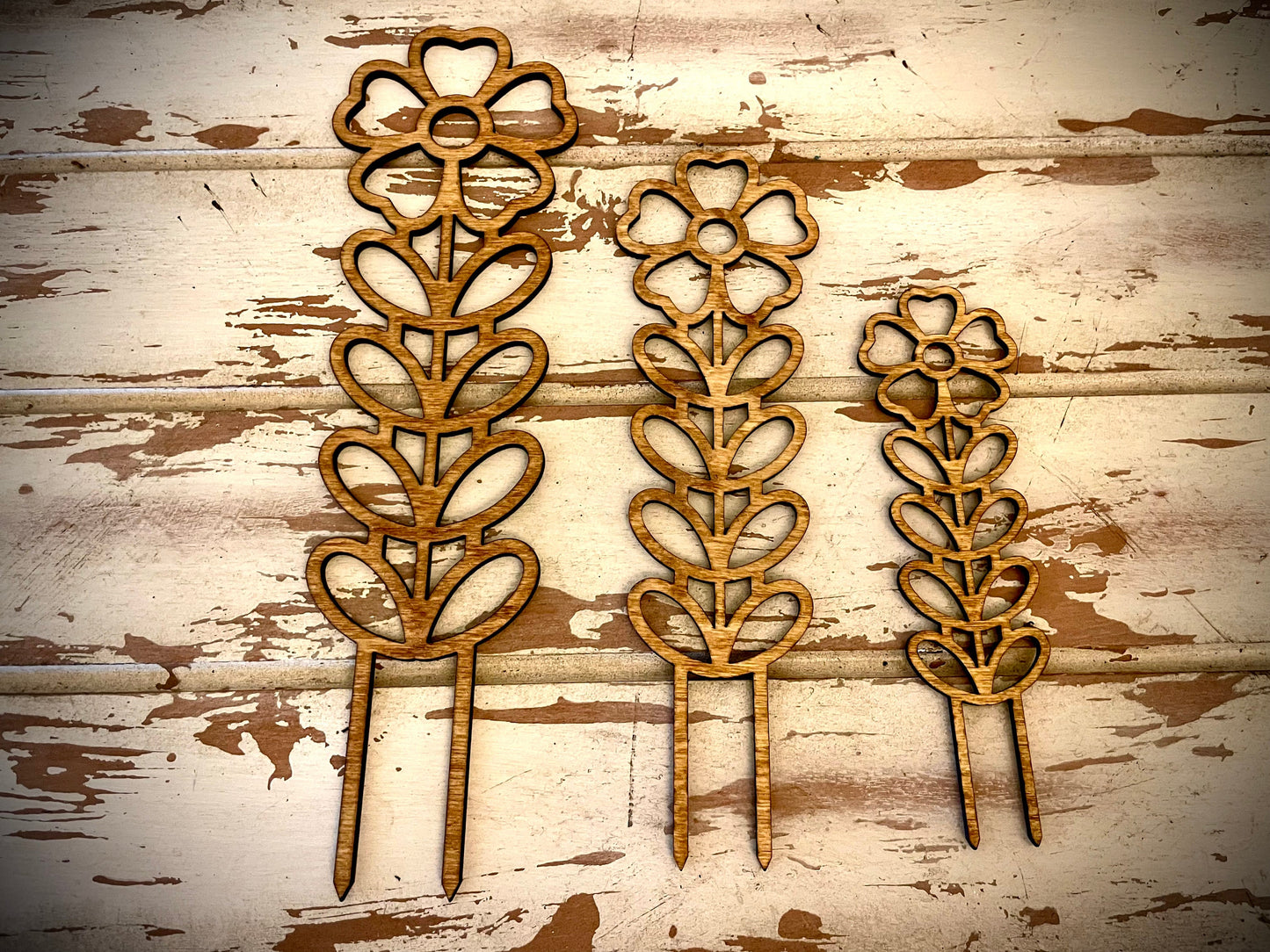 Boho Indoor Plant Trellis | Flower | Multiple Sizes & Finishes | Style I