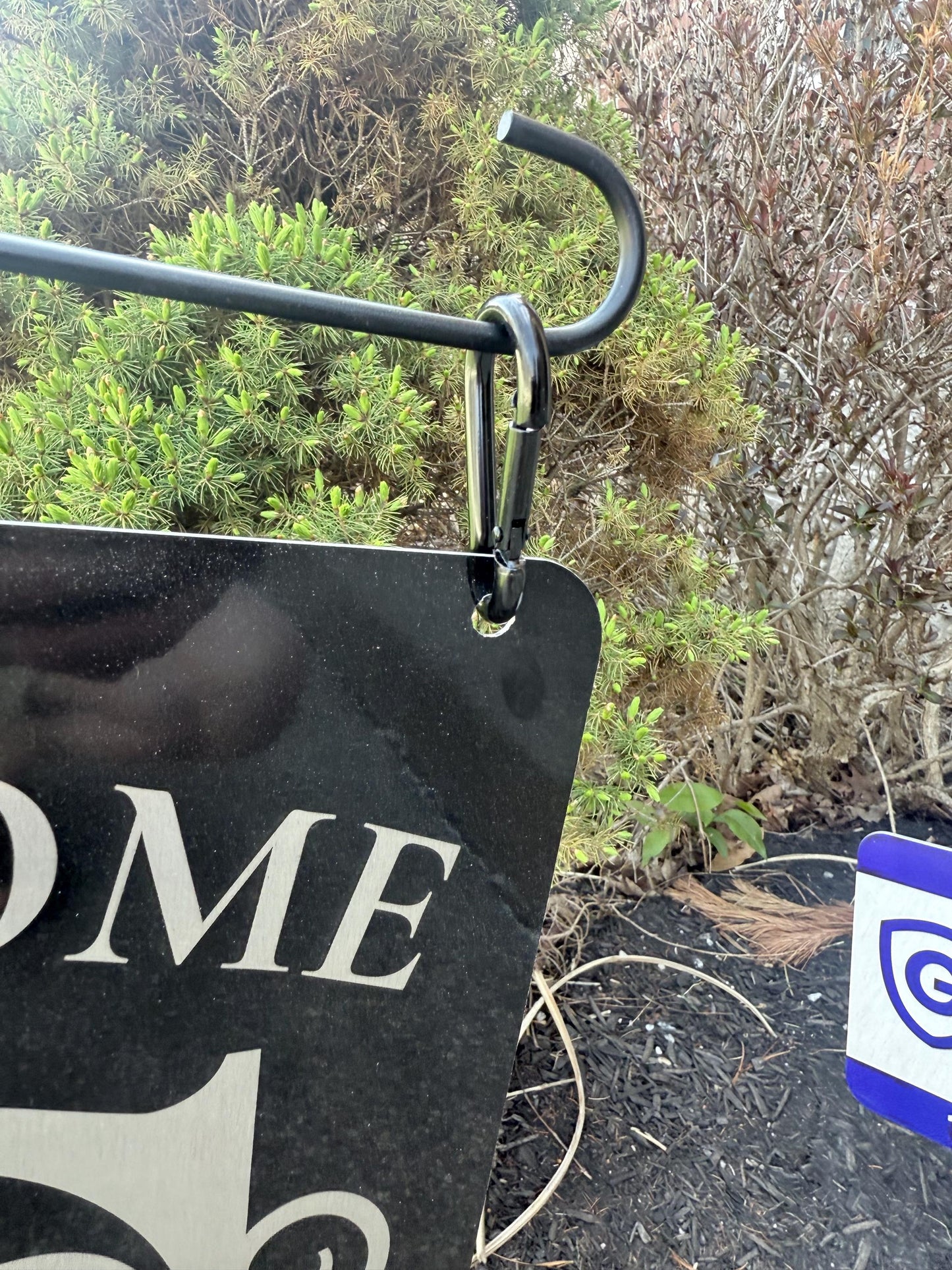 Personalized Monogram Aluminum Garden Flag Welcome Sign | Double-Sided Weatherproof