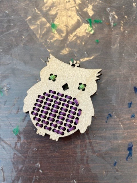 Cross Stitch Mini Owl Wood Blanks | Assorted Quantities