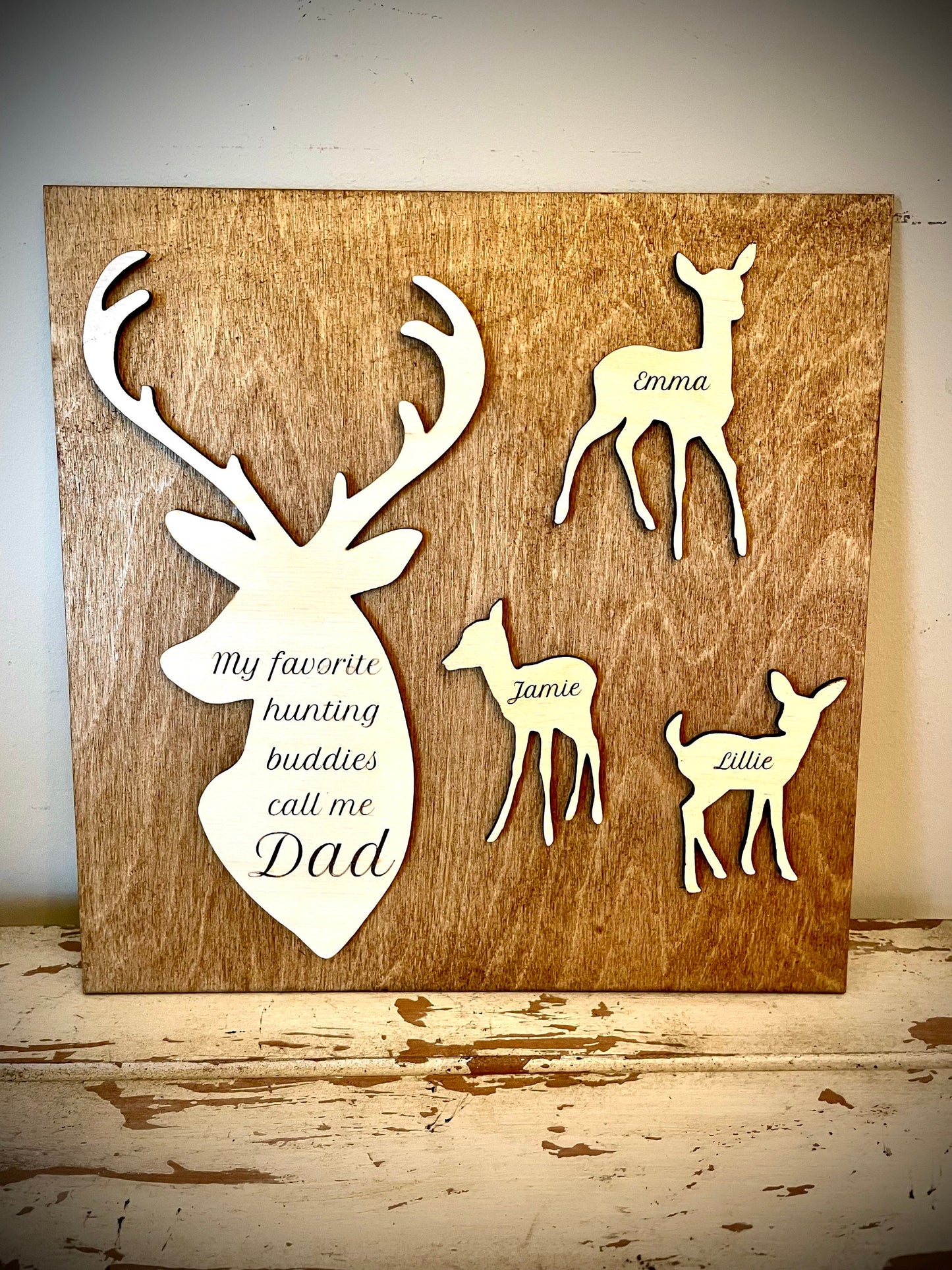Custom Hunting Wood Plaque | Father's Day, Birthday & Christmas Gift