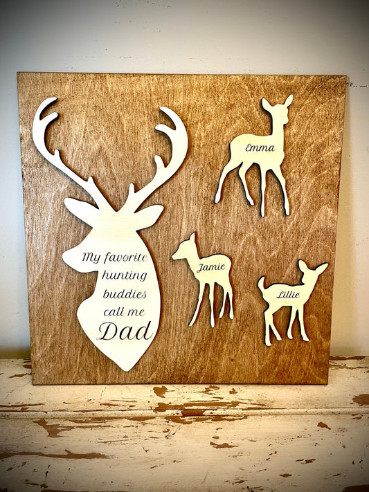 Custom Hunting Wood Plaque | Father's Day, Birthday & Christmas Gift