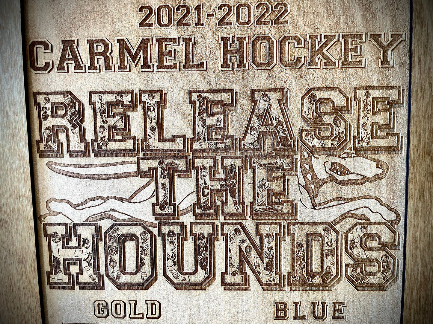 Sports Team Photo Engraved on Wood | Framed with Optional Easel | Individual or Group