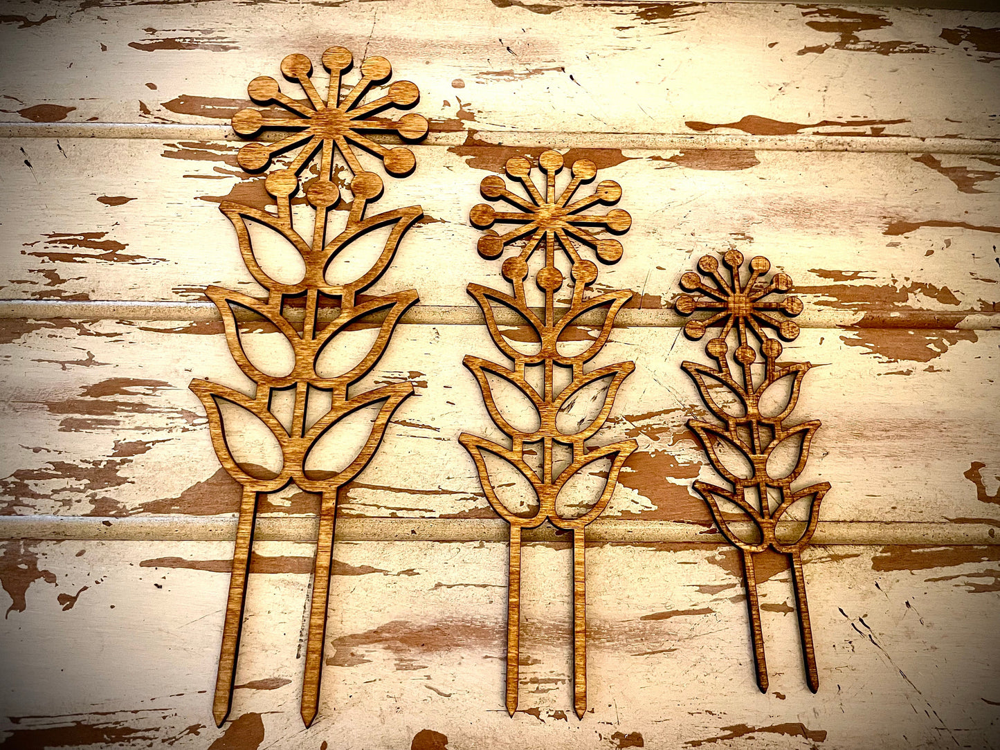 Boho Indoor Plant Trellis | Flower | Multiple Sizes & Finishes | Style B