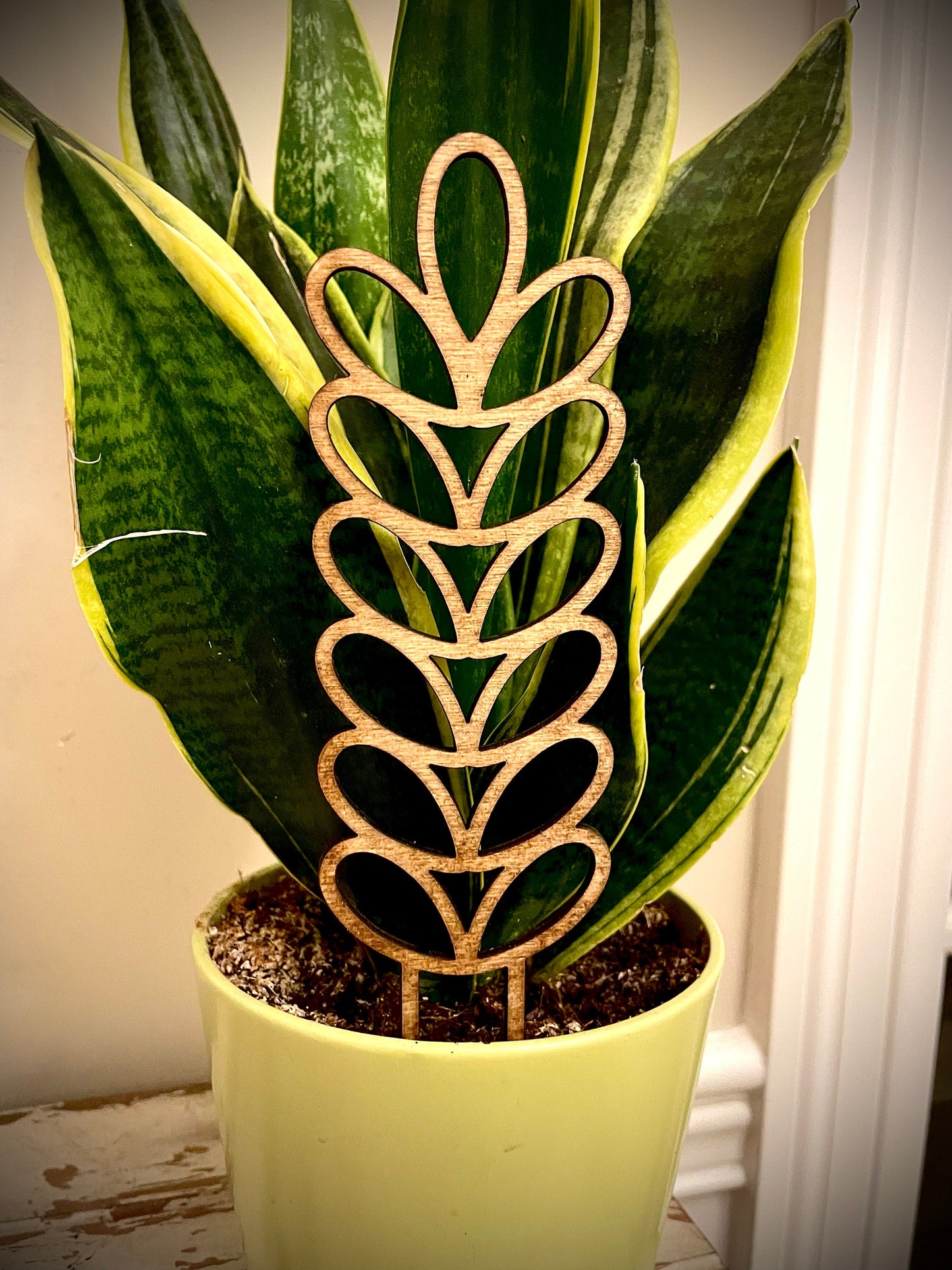 Boho Indoor Plant Trellis | Leaves | Multiple Sizes & Finishes | Style B