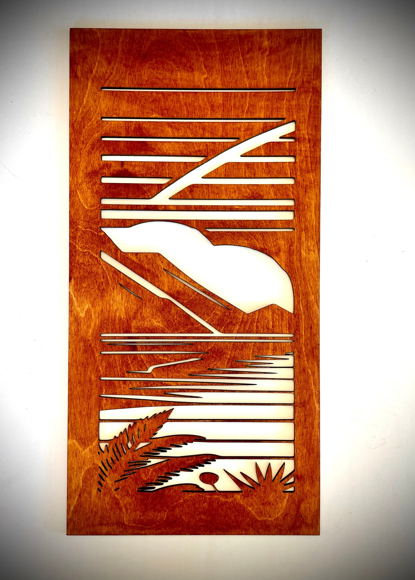 Mid Century Modern Waterfront Wood Wall Art | 3-Panel Set | Multiple Sizes & Finishes | Style F