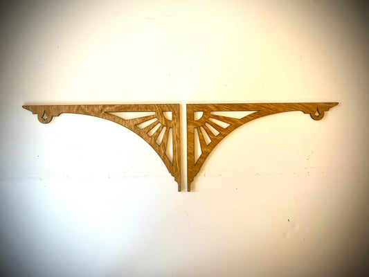 Elegant Wood Corner Accent & Trim | Set of 2 | Multiple Sizes & Finishes | Style M