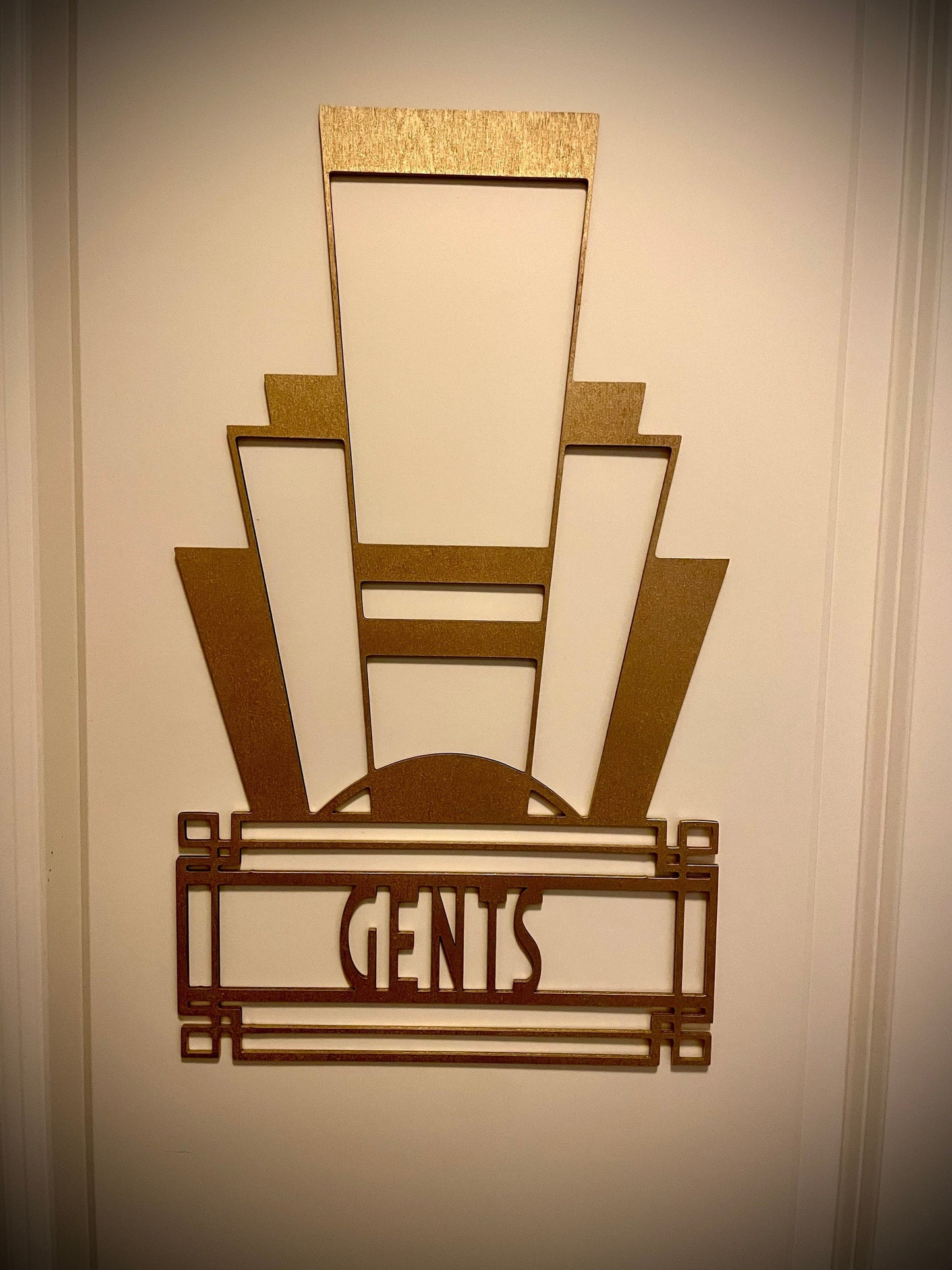 Boho Modern Art Deco Art Deco Gatsby Marquee Gents Sign | decor wall art original