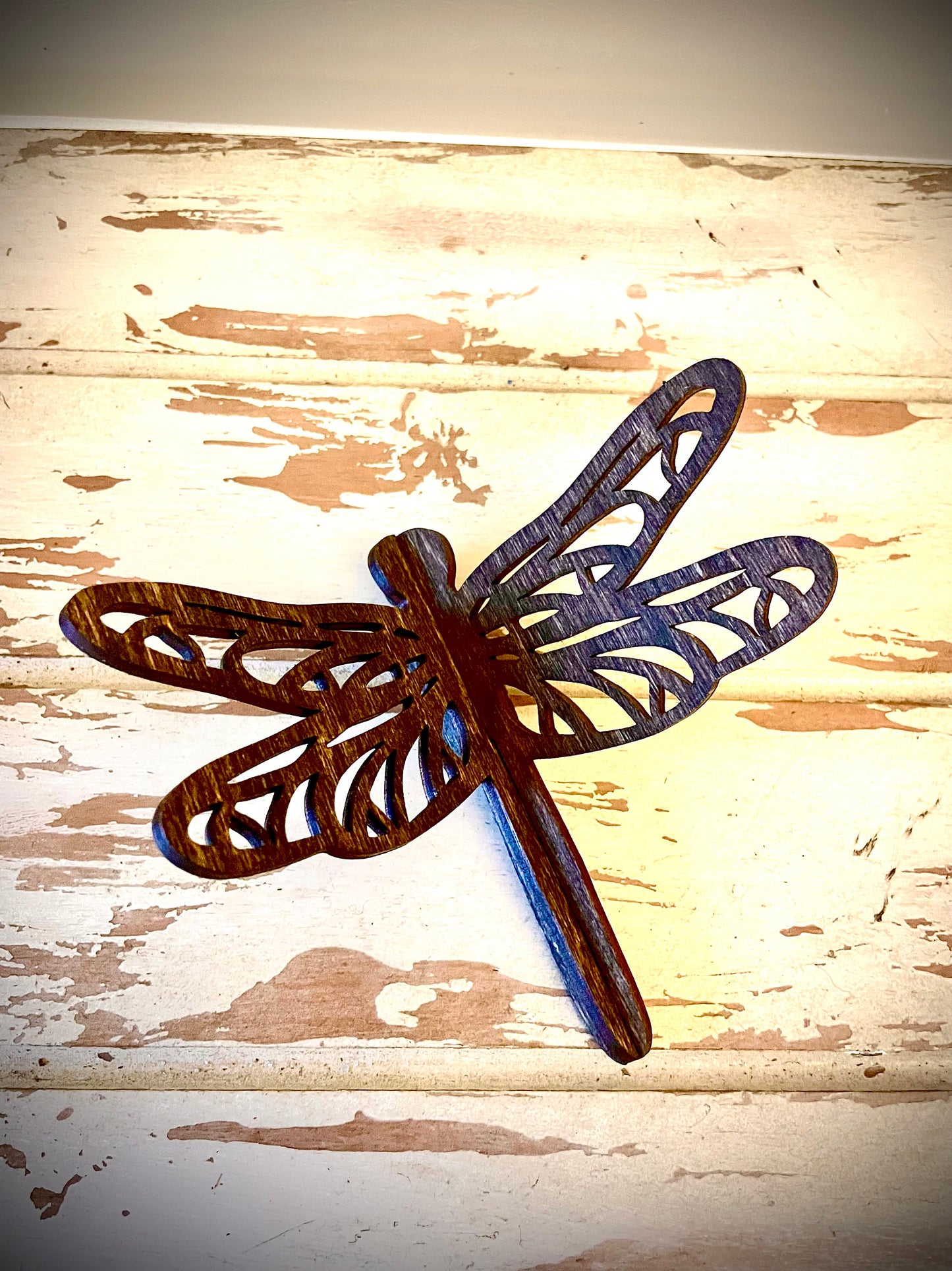 3D Dragonfly Wood Tabletop Decor | Wedding Centerpiece | 5 Sizes, 12 Finishes