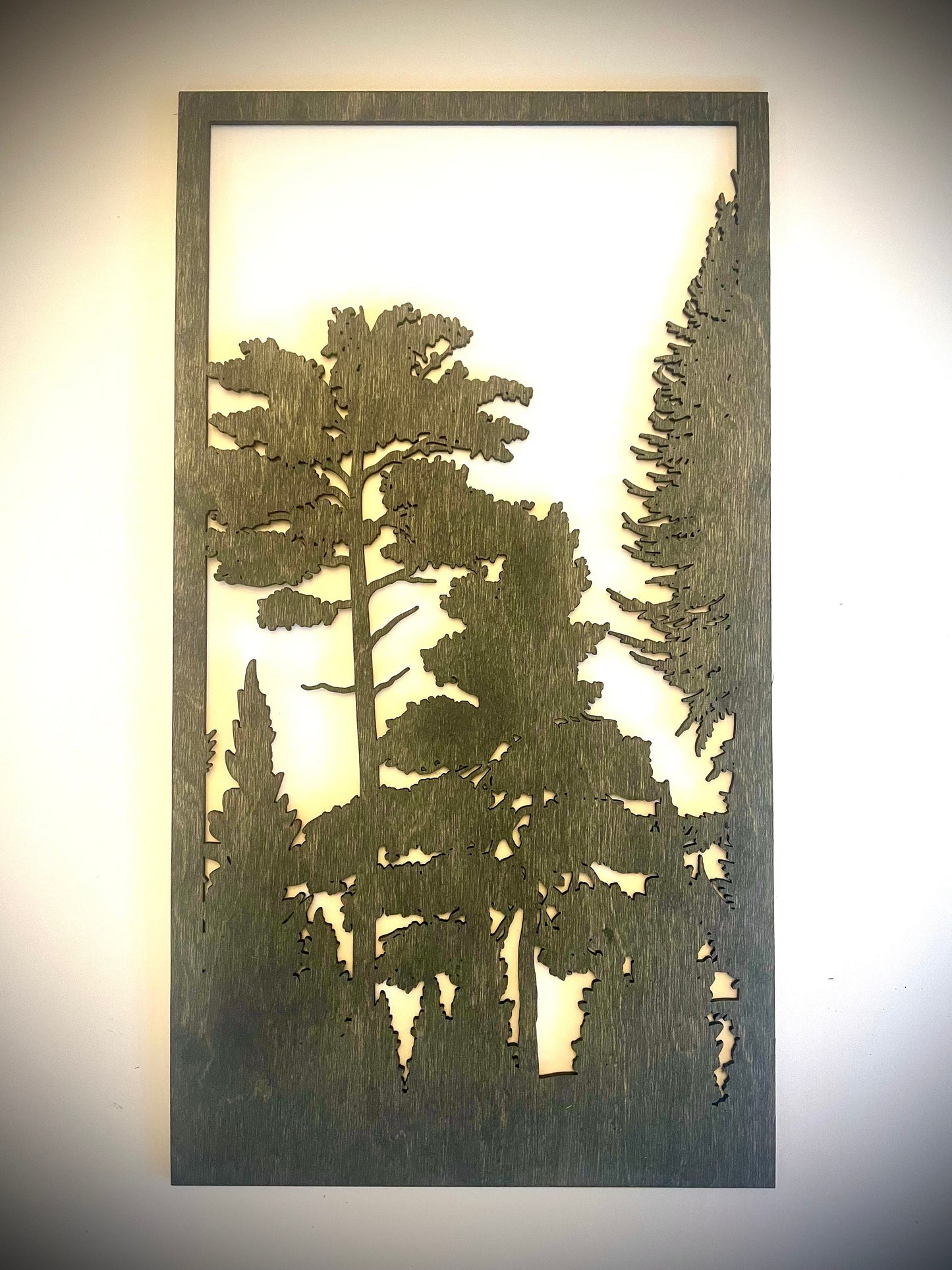 Mixed Tree Forest Wood Wall Art | 3-Panel Set | Multiple Finishes