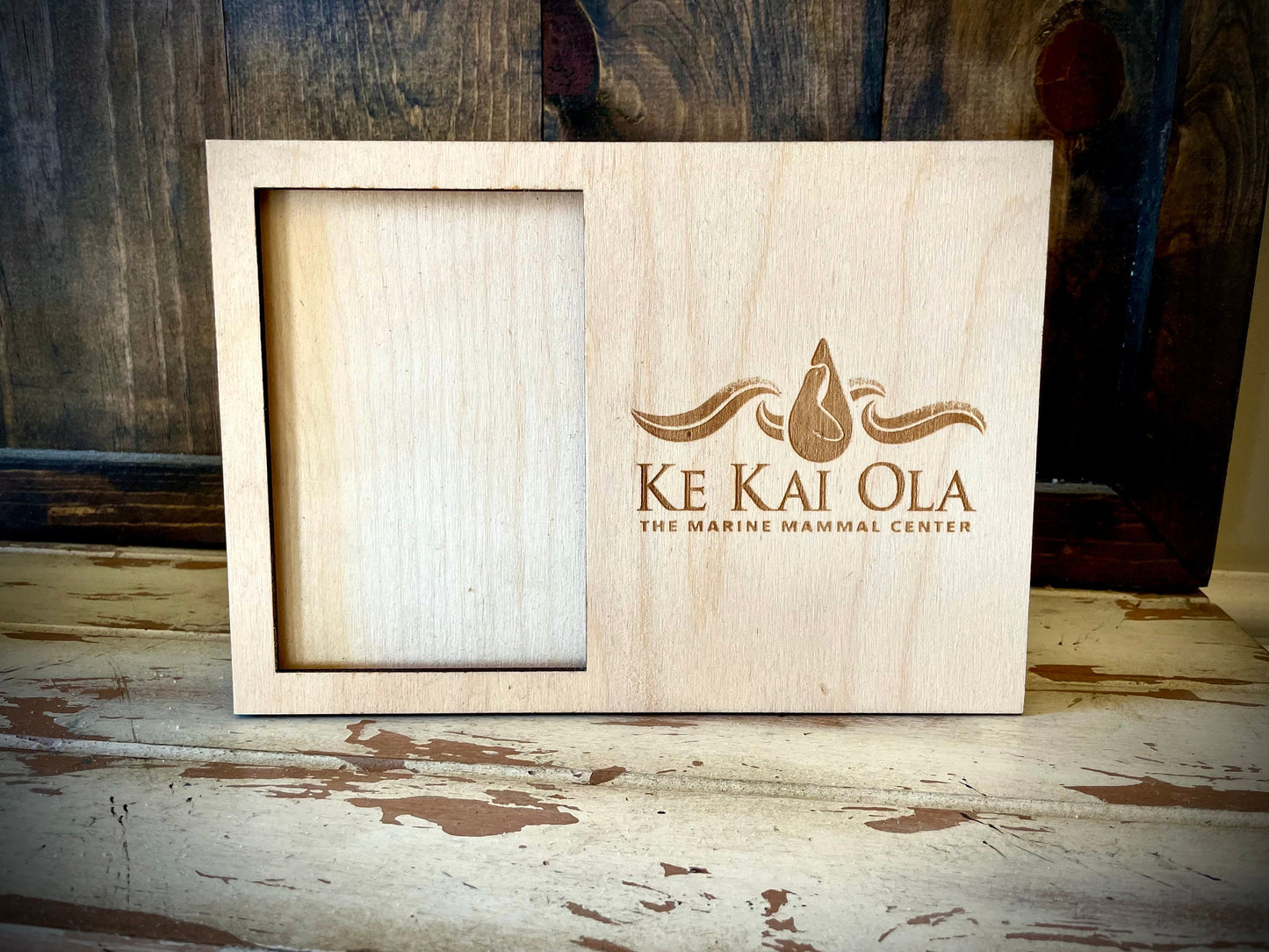 Custom Team & Corporate Logo Wood 4x6 Photo Frame | Portrait or Landscape