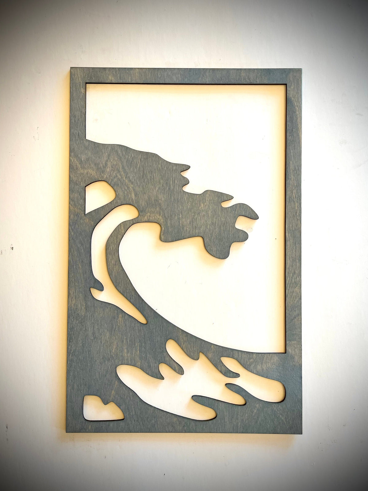 Surf's Up Wave Wood Wall Art | 3-Panel Set | Multiple Sizes & Finishes | Beach Decor