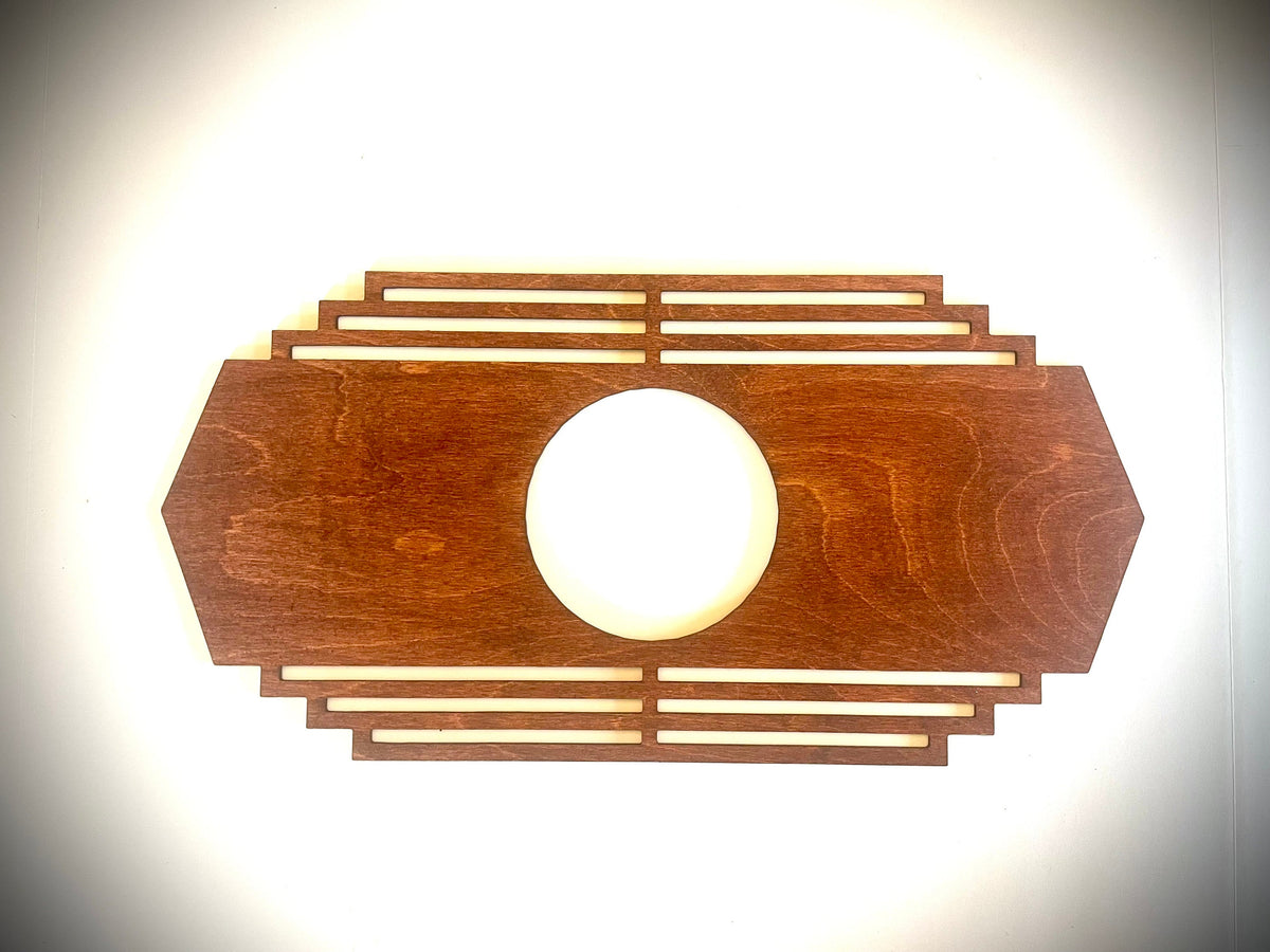 Boho Modern Art Deco Marquees Wood Wall Art | 3-Panel Set | Multiple Finishes | Style B