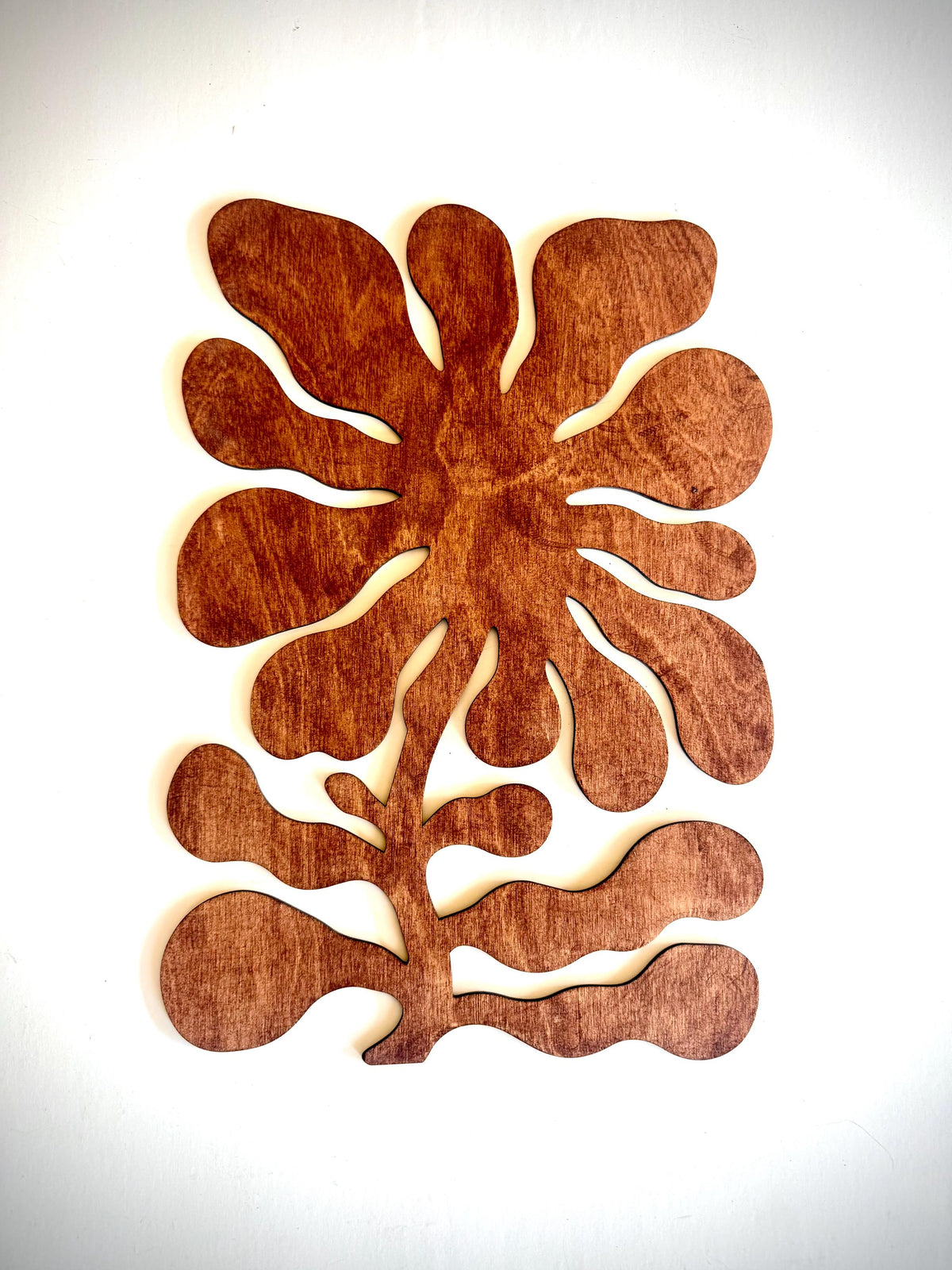 Square Flower Design Wood Wall Art | 3-Panel Set | Multiple Sizes & Finishes