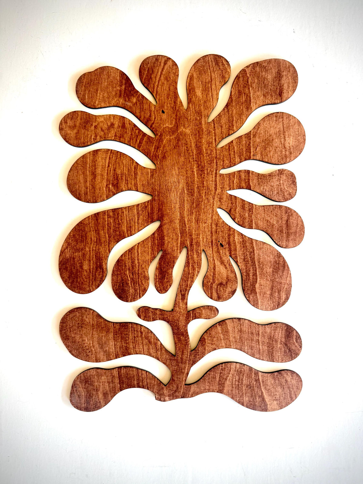 Square Flower Design Wood Wall Art | 3-Panel Set | Multiple Sizes & Finishes